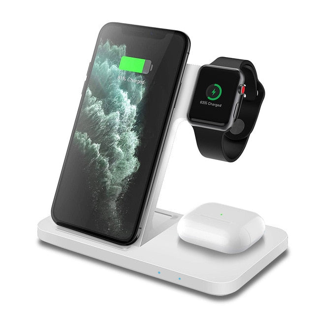3in1 Wireless Fast Charger Dock Station iPhone