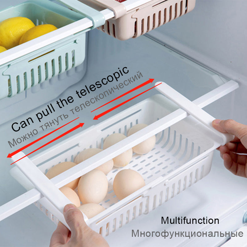 Refrigerator Shelf Drawer Kitchen Organizer