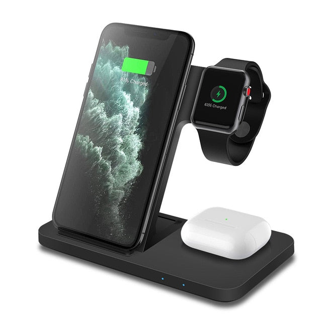 3in1 Wireless Fast Charger Dock Station iPhone