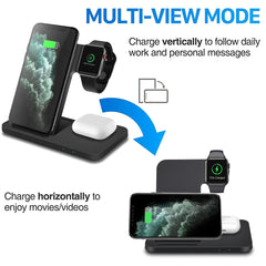 3in1 Wireless Fast Charger Dock Station iPhone